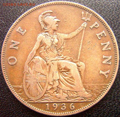 Британский пенни 1936; до 01.04_22.22мск - 9307
