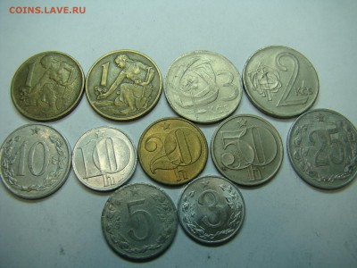 Монеты Чехословакии много разных 22.10 мск 05.04.2015 - DSC08043.JPG