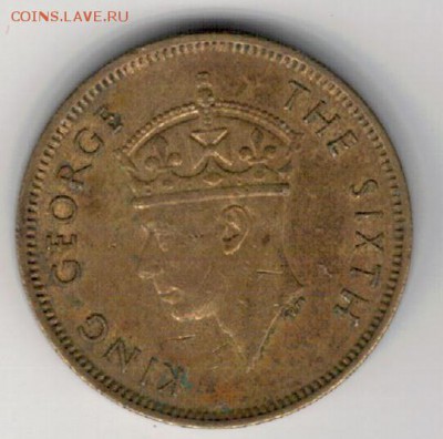 Гонконг 10 центов 1950 до 06.04.15 в 22.00мск (А960) - 4-гон-ц10-50