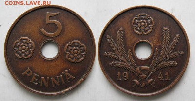Финляндия 5 пенни 1941 до 07.04.15 в 22.00 - 390 5 Финляндия 5 пенни 1941  002