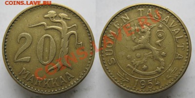 Финляндия 20 марок 1954: до 07.04.15 в 22.00 - 390 8 Финляндия 20 марок 1954 141
