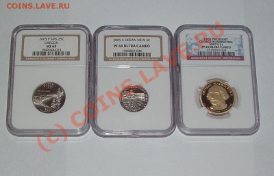 Продам доллары "Президенты" в слабах PF69 Ultra Cameo - 2.JPG