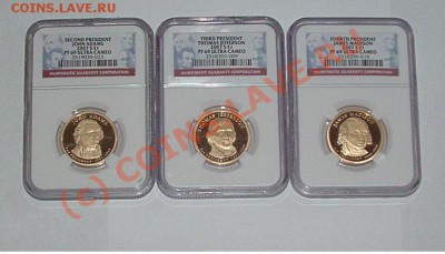 Продам доллары "Президенты" в слабах PF69 Ultra Cameo - 3.JPG