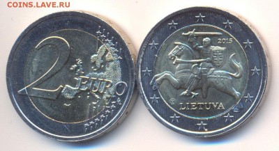 Литва 2 евро 2015	 до 	07.04.15	 22:18 МСК - Литва_2 евро