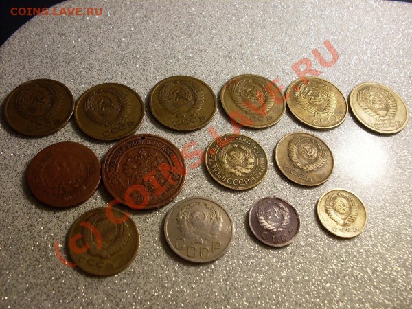 5 коп с 1961,3 коп.с 1961,10 коп.1937,2 коп 1962,20 коп 1935 - SDC10224.JPG