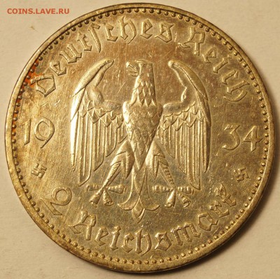 2 Рейхсмарки 1934(Кирха) А до 07.04.2015 до 22:00 - 2М1934_1.JPG