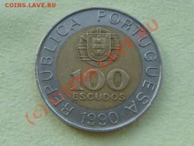 -v- Португалия 100 эскудо 1990г. бимет.  до 20.06(21.00) - 4DSC05780.JPG