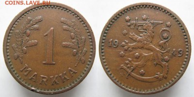 Финляндия 1 марка 1943: до 09.04.15 в 22.00 - 3 8 Финляндия 1 марка 1943   368