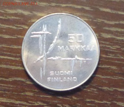 ФИНЛЯНДИЯ - ЧМ по ХОККЕЮ до 10.04, 22.00 - Финляндия 50 марок хоккеист-1