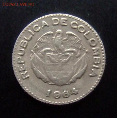 4 - Колумбия 10 сентаво (1964) «Индеец» А