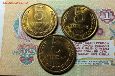 5 коп 1981 ( 2 шт.) 5 коп 1988 в шт. блеске до 9.04.2015 - IMG_8795.JPG