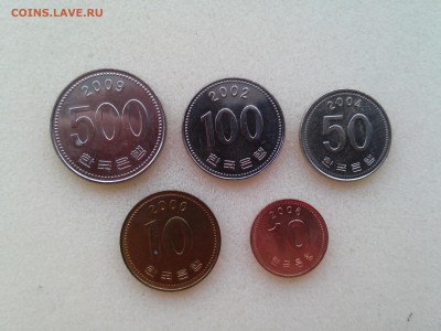 Южная Корея - набор монет до 10.04.2015 г. - Корея