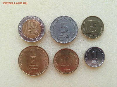 Израиль - набор из 6 монет до 10.04.2015 г. - Израиль 1