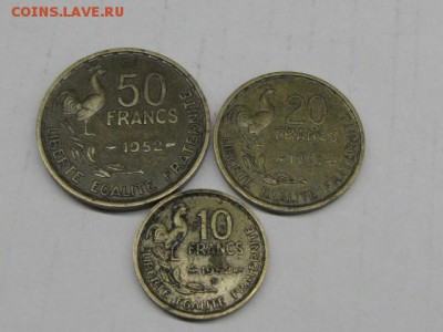 Франция 50 Франков,20 Франков,10 Франков 1952г - 44.JPG