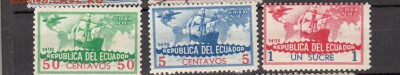марки Эквадор парусники 1935г - 68