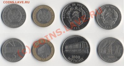 Мозамбик 5, 10, 1000, 5000 метикаль до 23-00 22.06 - mozambique