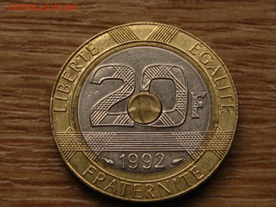 Франция 20 франков 1992 МсМ триметал до 08.04.15 в 21.00М - IMG_2794
