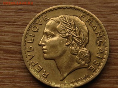 Франция 5 франков 1946 ал. бронза до 08.04.15 в 21.00М - IMG_2796