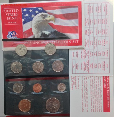 США UNC годовой набор 2003 D - IMG_4432.JPG
