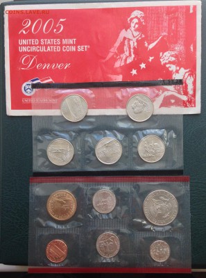 США UNC годовой набор 2005 D - IMG_4434.JPG