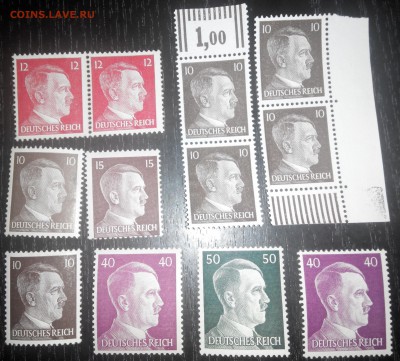 Рейх, Гитлер (голова), чистые, клей до 9.04.15 (3) - 2015406135622