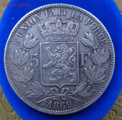 ***** БЕЛЬГИЯ 5 ФРАНКОВ  Год: 1869 до 12.04.15 в 22:00 ***** - DSC00690.JPG