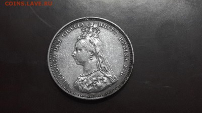 1 Шиллинг 1887 Виктория Великобритания - 20150406_193041