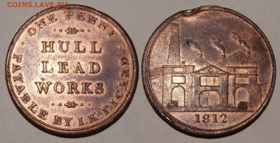 Жетон "hull lead works" 1812 - 2012