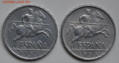 Испания 5 сантимов 1953 - оценка - Spainqq.JPG