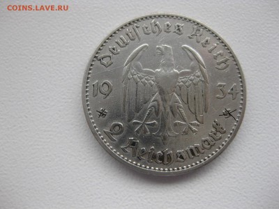 РЕЙХ,2 марки 1934А(Кирха с датой)!до 10.04.2015 - IMG_3964.JPG