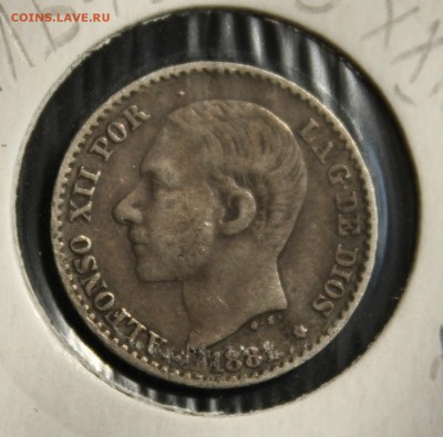 С 1 руб. СТАРАЯ ИСПАНИЯ 50с 1881г. АЛЬФОНСО-XII до 14.04.15г - IMG_4808.JPG