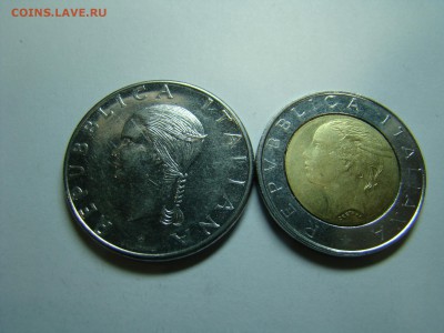 Монеты Италии 100 и 500 лир FAO 22.10 мск 12.04.2015 - DSC08515.JPG