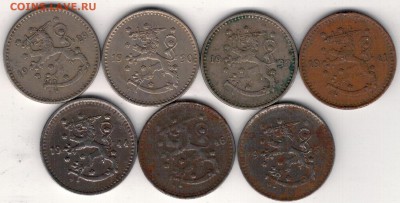 Финляндия марка 1929-51 (7шт) до 13.04.15 в 22.00мск (А969) - 4-ф1м