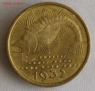 С 1 руб. СВОБОДНЫЙ город ДАНЦИГ 10 пф.1932г. ТРЕСКА  до 15.4 - IMG_4903.JPG
