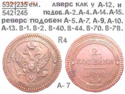 Поштемпельные разновидности двухкопеечников 1802 года ЕМ. - 7