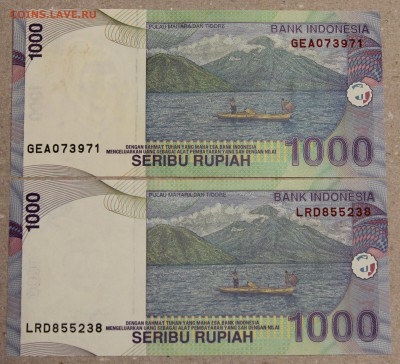 2 шт 1000 рупий Индонезия мод 2000 и 2009 ПРЕСС до 15.04 - IMG_3648.JPG