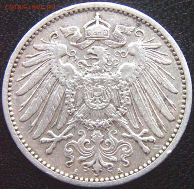 Германия_серебряная марка 1904(А); до 12.04_22.14мс - 9706