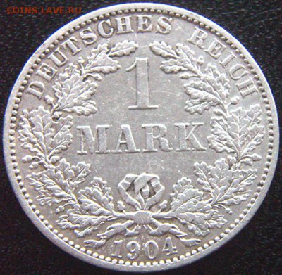 Германия_серебряная марка 1904(А); до 12.04_22.14мс - 9707