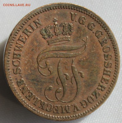 С 1 руб.МЕКЛЕНБУРГ-ШВЕРИН 5 пфеннигов 1872г. UNC  до 19.04. - IMG_4926.JPG