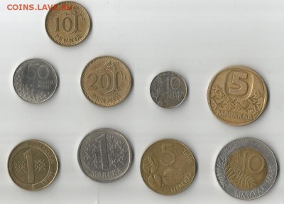 Монеты Финляндии.1981-1995 - финны0018