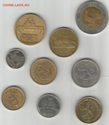 Монеты Финляндии.1981-1995 - финны0019