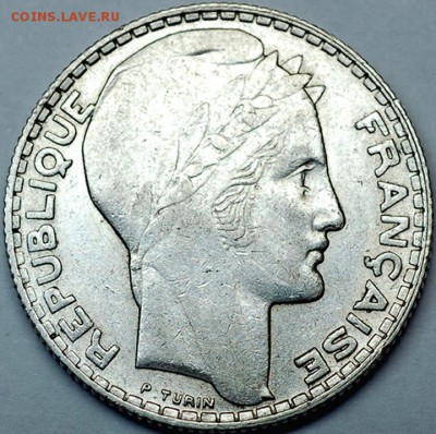 Франция_10 франков 1933. Серебро; до 14.04_22.30мск - 9718