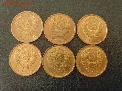 5коп1961-1991 6шт до 19.04.15, 22-00 мск - 5копейки набор2