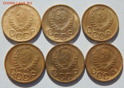 3 копейки 1940г(6 штук) до 19.04.15 - 5560095