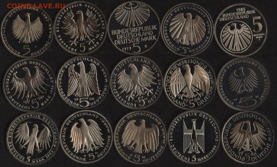 Германия 15 юбилейных монет до 22:00мск 17.04.15 - гер02