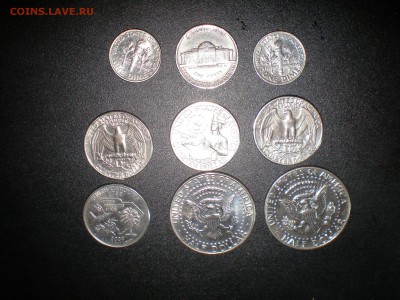 Монеты США 9 штук 1967-1989 - P3150023.JPG