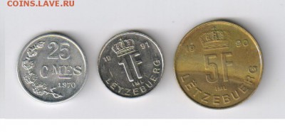 ЛЮКСЕМБУРГ - 3 монеты от 25с до 5 фр. до 21.04.2015г 21-00 - ЛЮКСЕМБУРГ - 3 монеты00