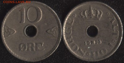 Норвегия 10 оре 1925 до 22:00мск 17.04.15 - Норвегия 10 оре 1925