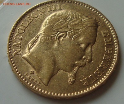 20 франков,  1866 г., золото до 17.04.15 21-00 Москвы - TR7