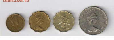 СТАРЫЙ ГОНКОНГ - 4 монеты.ЕЛИЗАВЕТА. до 22.04.15.21-00 - ГОНКОНГ - 4 шт01